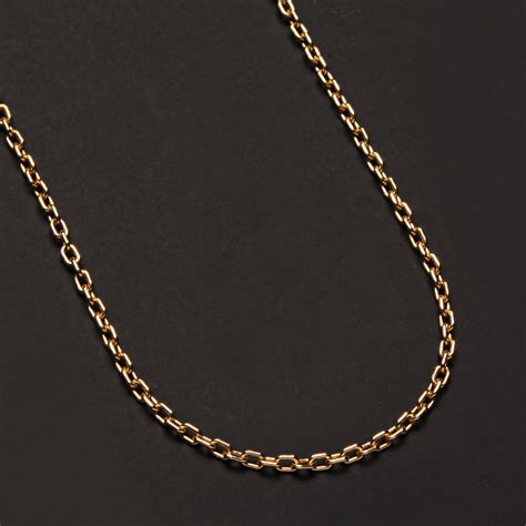 cable chain necklace gold filled small    smith touch  modern