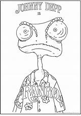 Depp Rango Freecoloringpages sketch template
