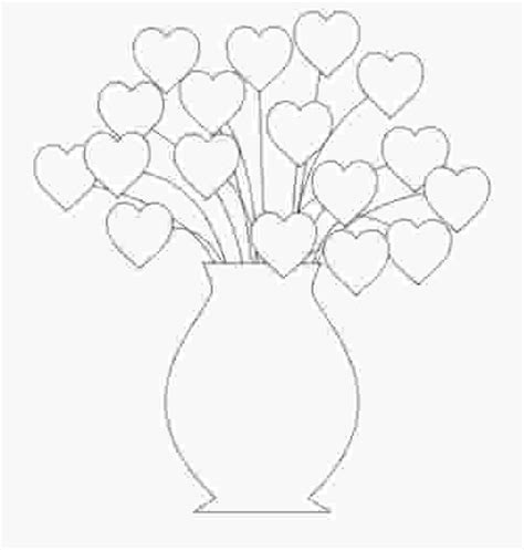 printable hearts  flowers coloring pages heart coloring pages