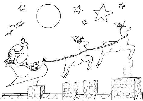 santa sleigh  reindeer coloring pagesgif  coloring pages