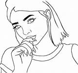 Jenner Kylie Drawing Coloring Drawings Pages Digital Fashion Kendall Getdrawings Template Uploaded User sketch template