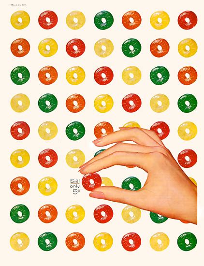 life savers candy still only five cents mad men art vintage ad art collection