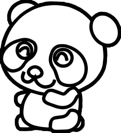 kawaii panda drawing  getdrawings
