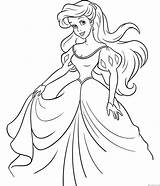 Ariel Coloring Pages Mermaid Little Girls Disney Print Princess Choose Board sketch template