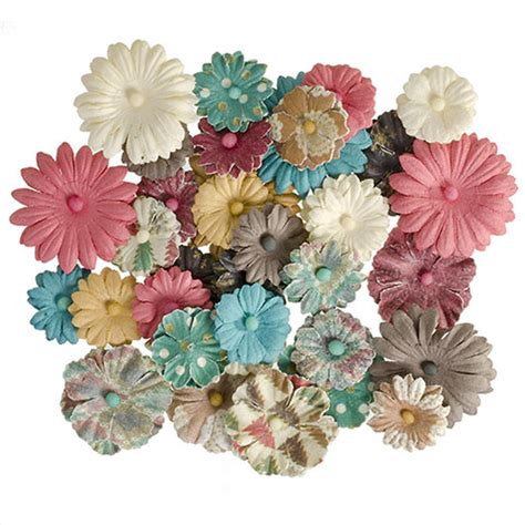 button daisy floral embellishments embellishments paper crafting