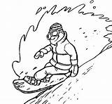 Snowboard Coloring Descent Coloringcrew Colorear Book Ski Sports sketch template