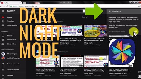 enable youtubes secret dark mode  chrome  working windows mac youtube