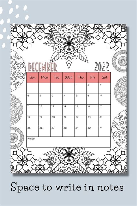 coloring calendar  printable  creative   stay organized