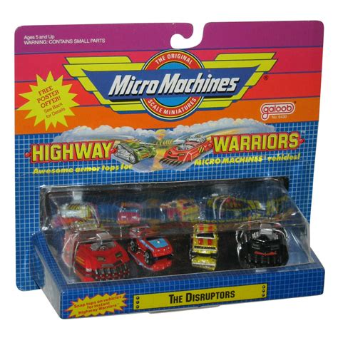 micro machines highway warriors  disruptors galoob toy car set walmartcom walmartcom