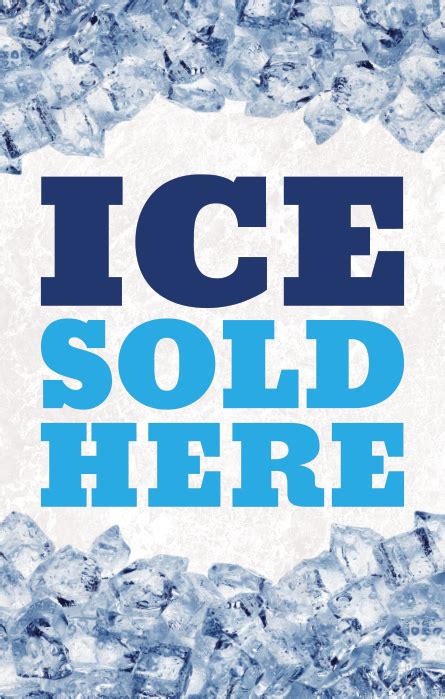 ice sold  poster frame insert stock signs  frames