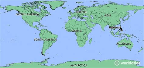 philippines    philippines located   world  philippines map