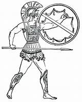 Spartan Warrior Drawing Coloring Pages Getdrawings sketch template