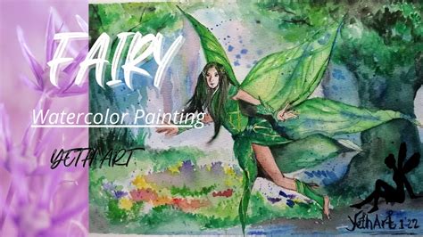 paint  fairy  watercolor fairy watercolorpainting neffex youtube