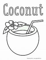 Coloring Drink Drinks Coconuts Fruta Easypeasyandfun Rylee Preschoolers Hillary Coloringhome Jugo sketch template