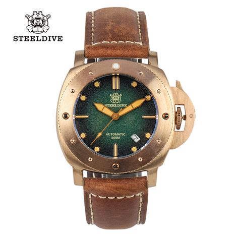 steeldive   cusn solid bronze case mm nh movement sapphire vintage automatic