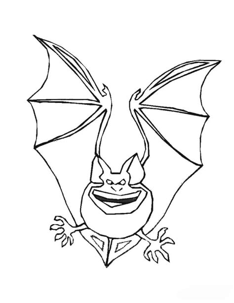 halloween bat coloring pages bats cute smile