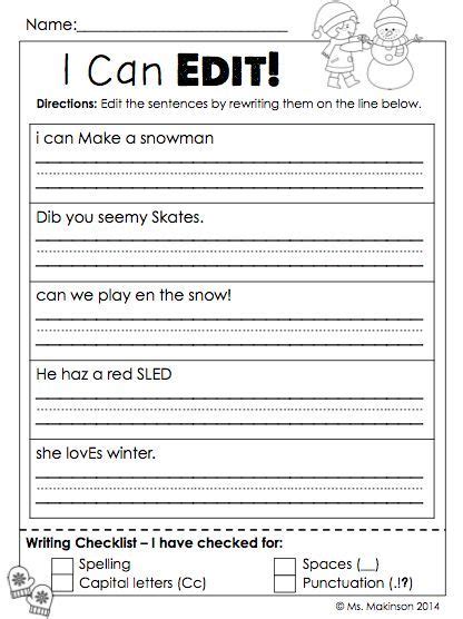 sentence correction worksheets  grade kidsworksheetfun