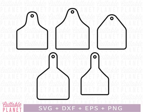 tag outlined svg dxf eps png jpg  tag png ear tag etsy  zealand