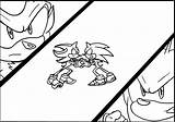 Shadow Hedgehog Knuckles Kleurplaat Super Infinite Coloringtop sketch template