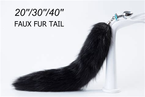 black tail butt plug tail fox tail plug detach butt plug sex etsy uk
