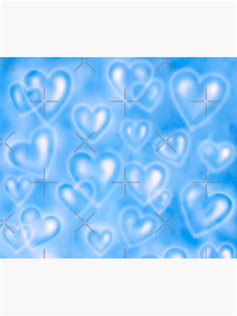 blue  heart backdrop tapestry  yaaairrrinn redbubble