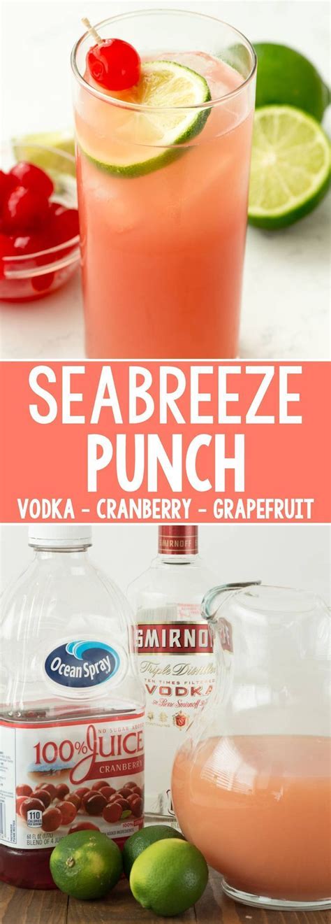 sea breeze cocktail punch crazy for crust recipe