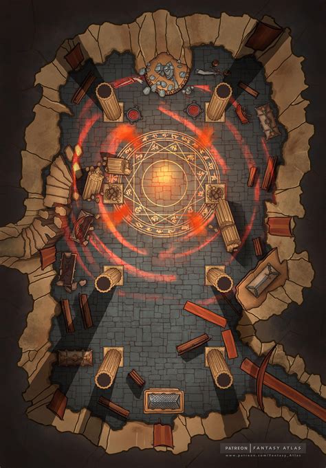 underground temple summoning    rbattlemaps