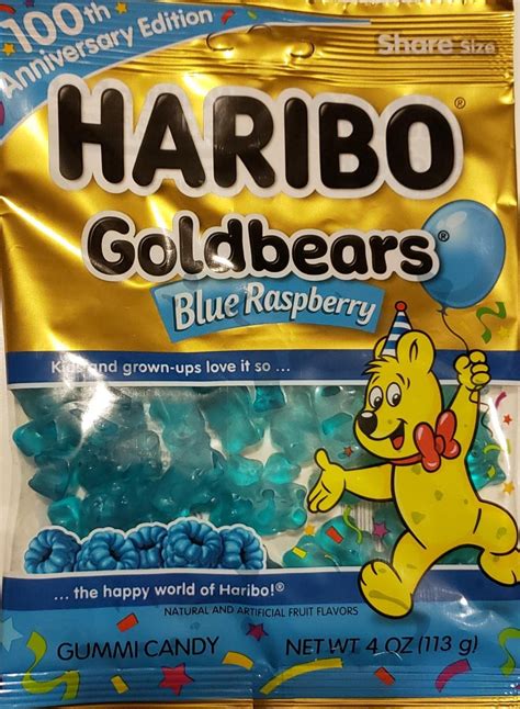buy haribo goldbears  blue raspberry  anniversary limited