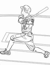 Coloring Altuve Jose Pages Printable Baseball Mlb Categories sketch template