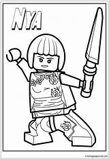 Ninjago Lego Zane Pages Coloring Color Online sketch template