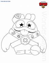 Brawl Stars Squeak Coloring Pages Wonder Skin sketch template