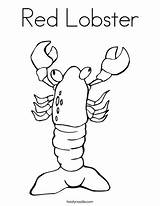 Coloring Lobster Red Kids Pages Udang Drawing Color Tracing Print Noodle Outline Twistynoodle Favorites Login Add Built California Usa Twisty sketch template