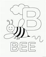 Coloring4free Letter Coloring Pages Bee Related Posts sketch template