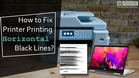fix printer printing horizontal black lines