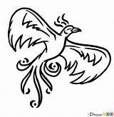 Phoenix Bird Drawing Draw Tattoo Designs Tattoos Step Clipartmag sketch template