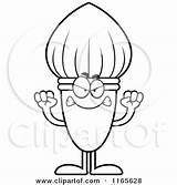 Mascot Paintbrush Mad Clipart Cartoon Cory Thoman Outlined Coloring Vector 2021 sketch template