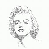 Monroe Marilyn Coloring Pages Andy Warhol Drawing Printable Disegni Da Words Outline Sketch Adult Popular Color Getcolorings Template Coloringhome sketch template