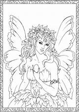 Coloring Fairy Pages Adults Dover Adult Book Fairies Para Colorir Printable Elfen Creative Fantasy Haven Publications Elfa Sheets Colouring Fadas sketch template