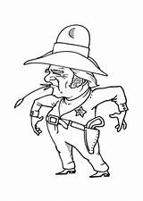 Sheriff Ausmalbilder Ausmalen Planwagen Cowboy sketch template