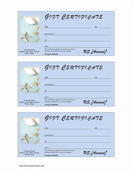 spa gift certificate