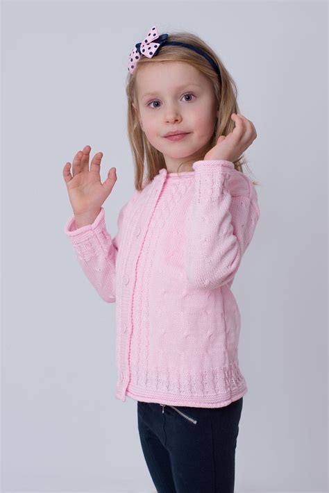 rozowy sweterek dziewczecy rozpinany sklep olek  lenka wizytowa odziez dziecieca