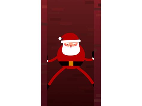 Santa Claus Comes Down The Chimney By Nien Chung On Dribbble