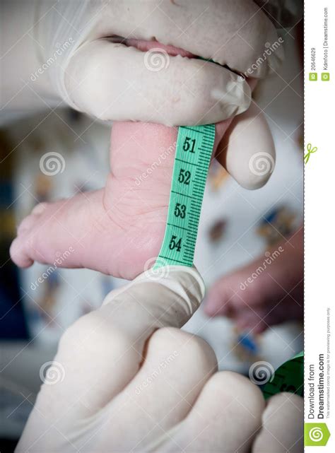 measure  newborn child stock image image  adorable