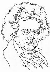Beethoven Drawing Getdrawings sketch template