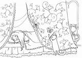 Coloring Princess Sleeping Pages sketch template