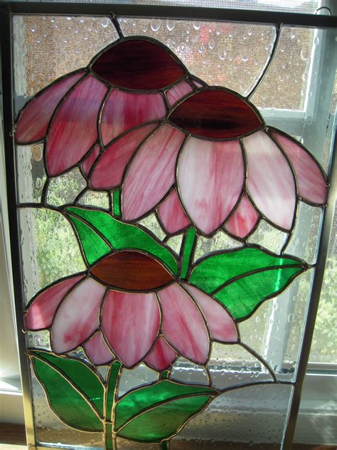 Simply Pink Daisies Glass Flowers Stained Glass Flowers