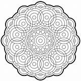 Mandala Adulti Fractal Antistress Doodle Buongiornissimocaffe Geometrici Patterns Coloringhome Designlooter sketch template