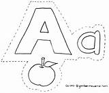 Huruf Mewarnai Abjad Kecil Putus Belajar Alfabet Kanak Mengenal Warna Bahan Menulis Titik Apel sketch template