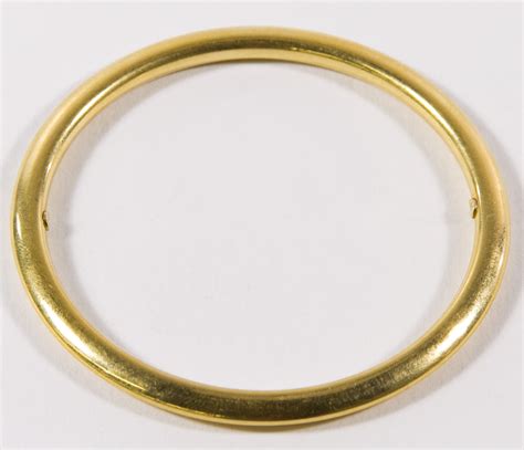 milor  gold italian bangle bracelet leonard auction