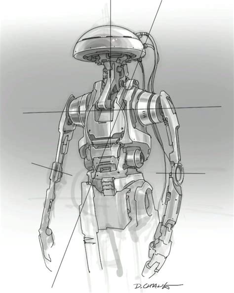 doug chiang  instagram  droid sketch  procreate  wanted      mimic